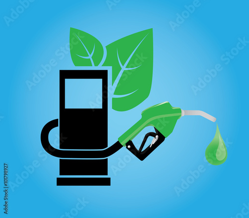 biofuel concept with gas pump vector