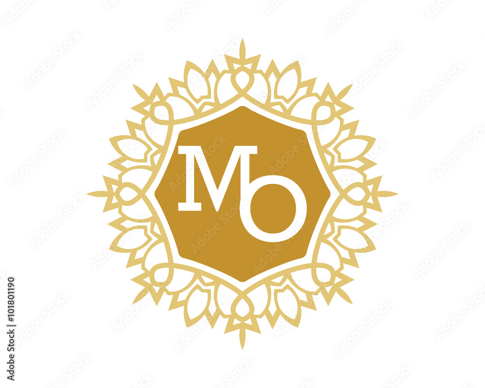 MO initial royal letter logo MO initial royal letter logo