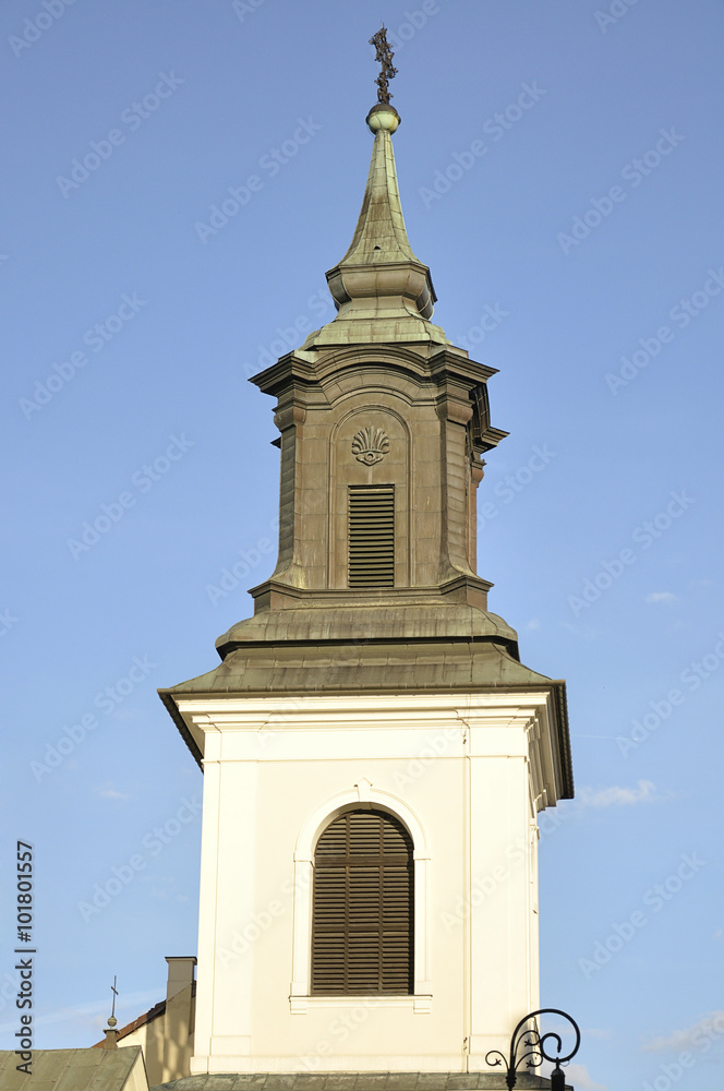 St. Hyacinth's Church on historic New Town of Warsaw, Poland