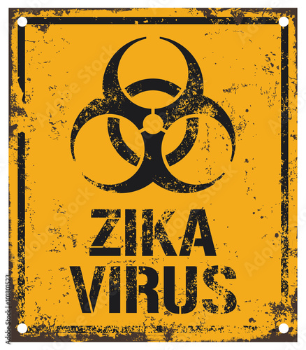 zika virus warning symbol