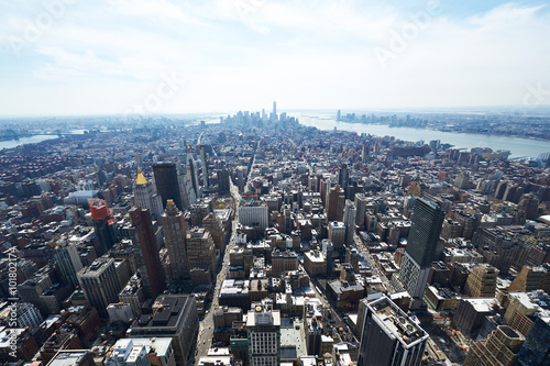 Cityscape view of Manhattan