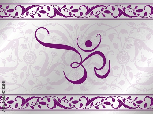 aum syllable, paisley design , Hinduism , India