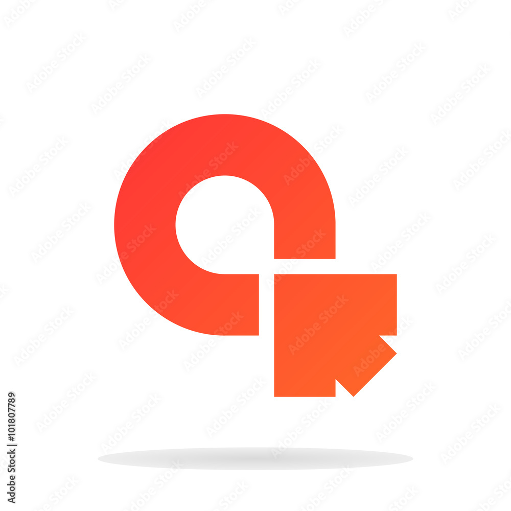 Abstract letter A and arrow logo template. Business logo template Abstract letter A and arrow logo template. Business logo template