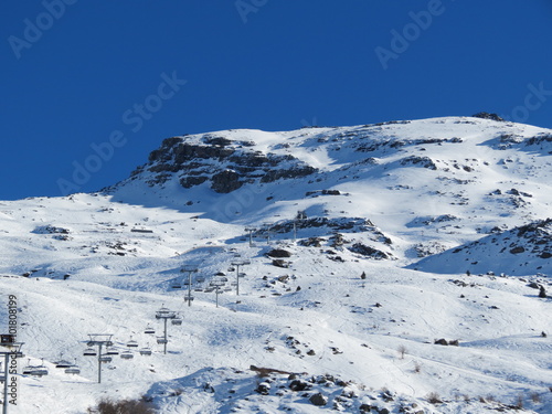 Neige en hiver dans les Alpes