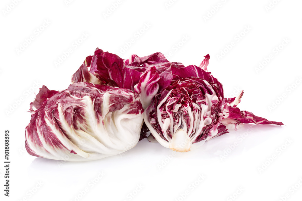 Radicchio, red salad isolated on white Radicchio, red salad isolated on white