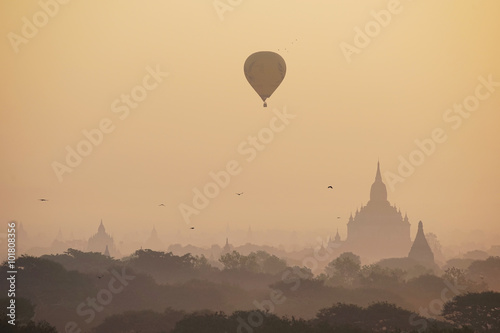 Plain of Bagan Pagan   Mandalay  Myanmar.