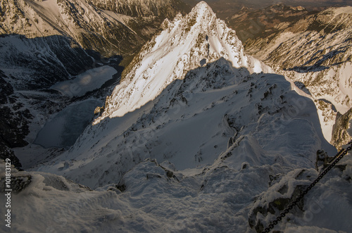 Zima ,szlak na Rysy,Tatry polska,Słowacja ,widoki photo