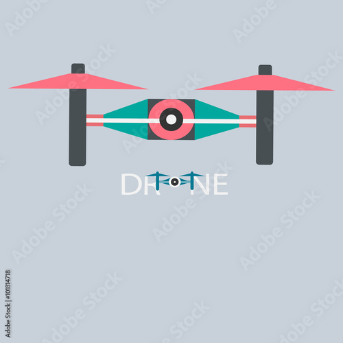 Drones vector graphics