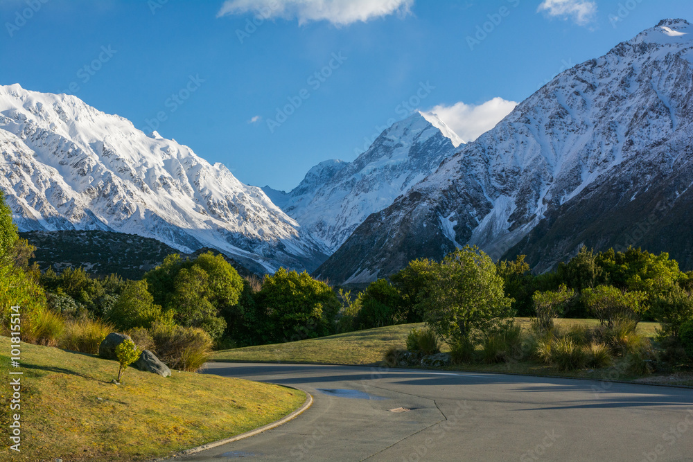 Naklejka premium Mount Cook National Park View, New Zealand