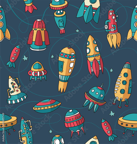pattern spaceships,shuttles, space plates