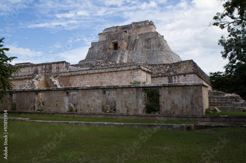 uxmal ruins in yucata, mexico photo