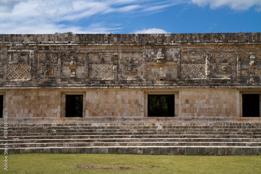 uxmal ruins in yucatan mexico