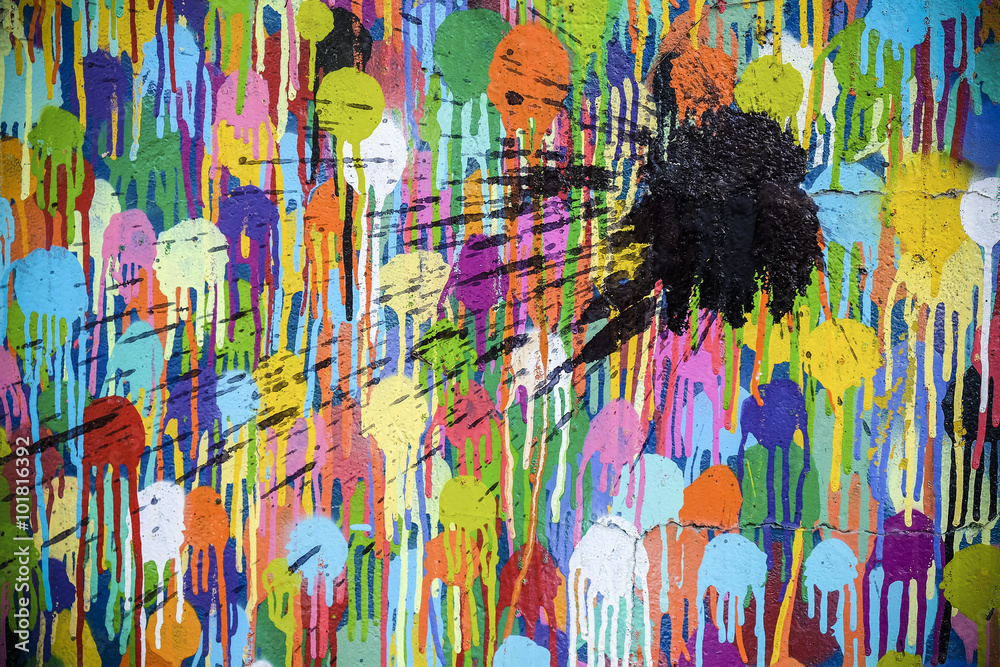 Fotografie Graffiti art painting