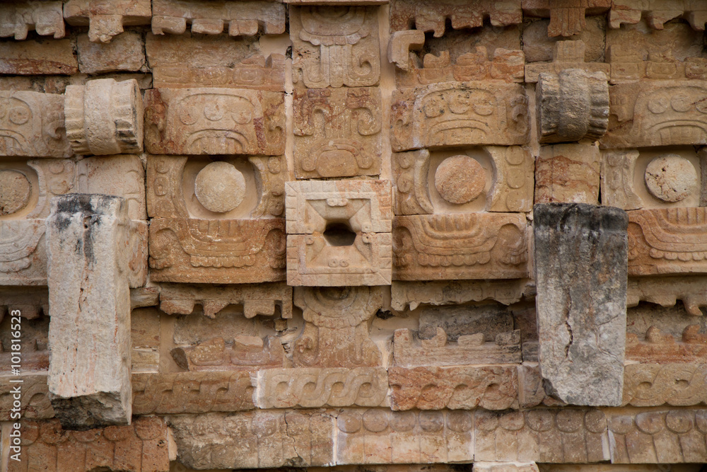 uxmal ruins in yucatan, mexico