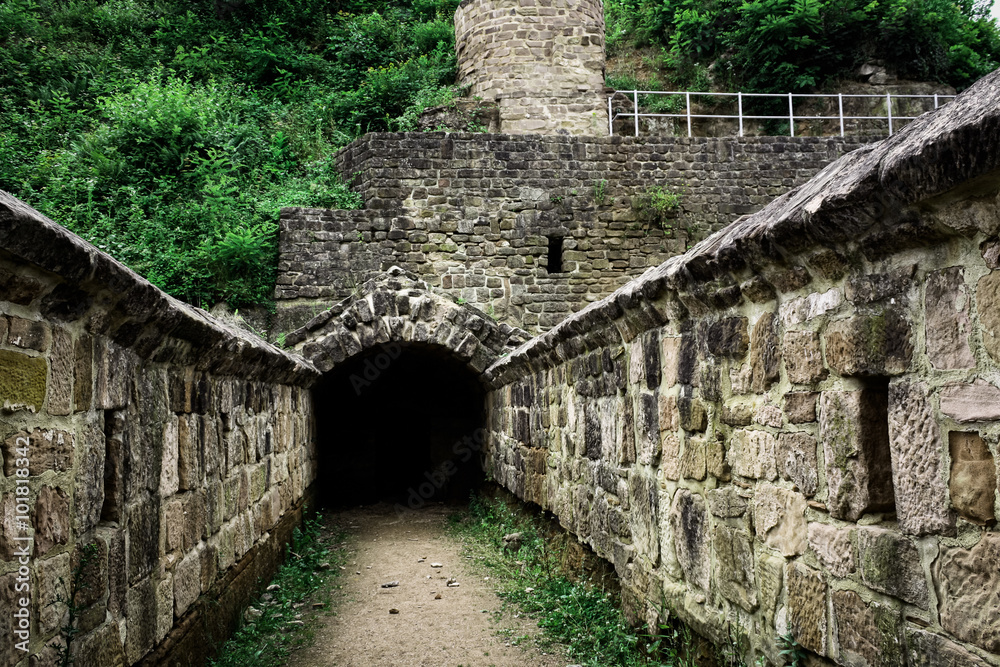 Tunnel entrance to the old fortress