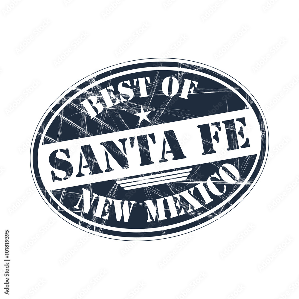 Best of Santa Fe vector rubber stamp