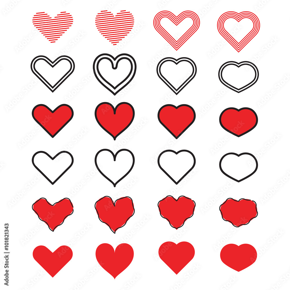 Heart ornament icon vector illustration