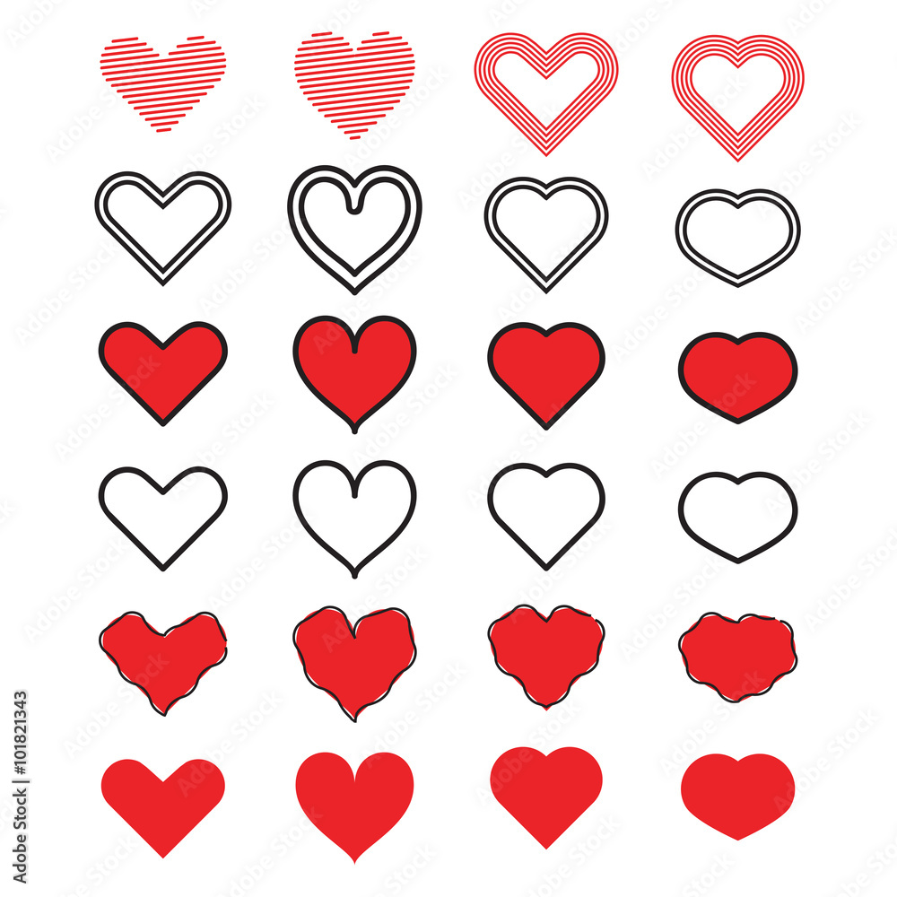 Heart ornament icon vector illustration Heart ornament icon vector illustration