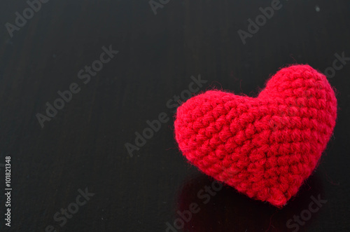 Red Crochet Heart