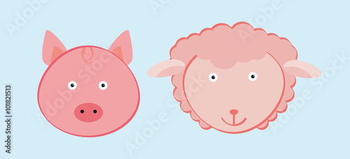 Maialino e pecora