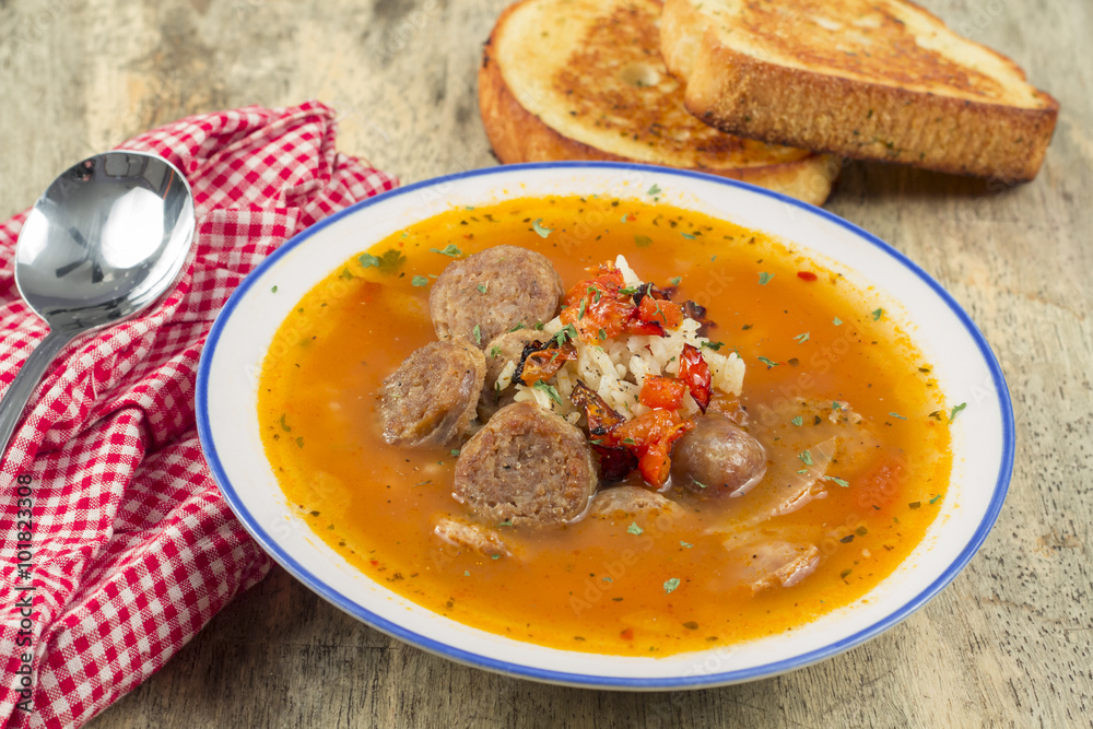 Sausage Rice Tomato Soup Sausage Rice Tomato Soup