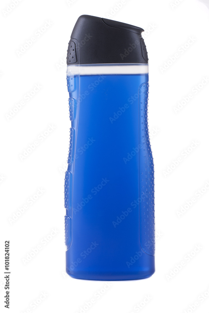 blue shower gel