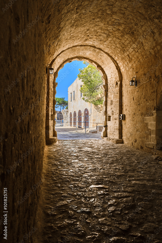 The entrance to the Fortezza in Rethymnon Creete