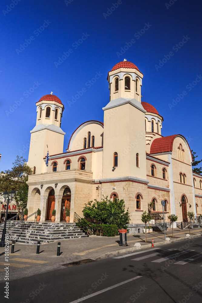 Church at the city of Rethymno, island of Crete