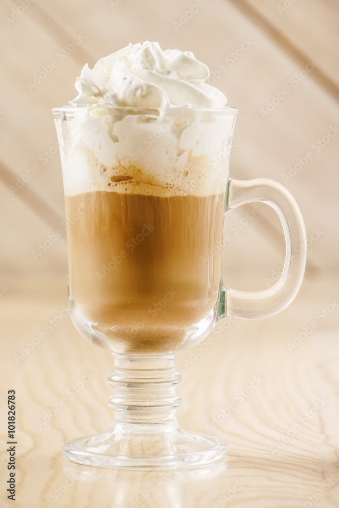 coffee with whipped cream coffee with whipped cream