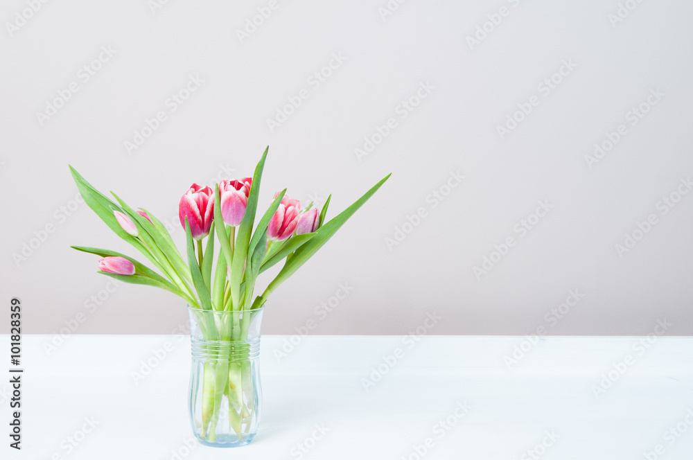 beautiful bouquet of pink tulips in a vase beautiful bouquet of pink tulips in a vase