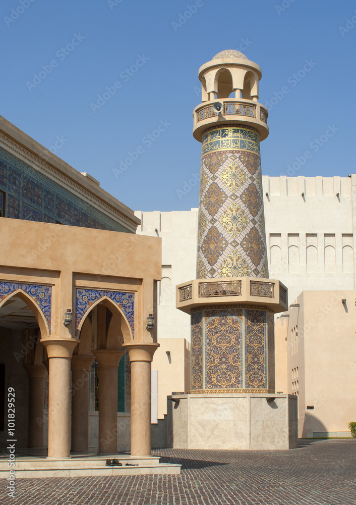 DOHA, QATAR, 2014: Katara Masjid Mosque, Katara Cultural Village