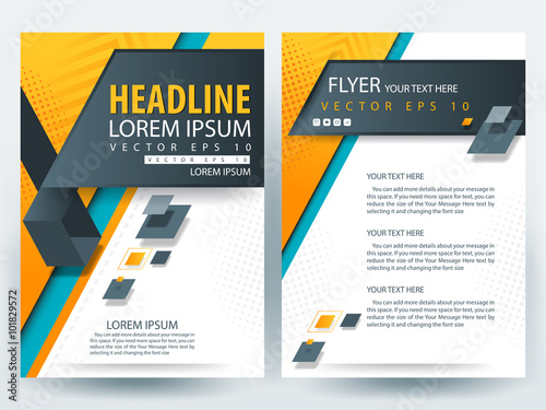 Abstract vector modern flyers brochure / annual report /design templates / stationery with white background in size a4