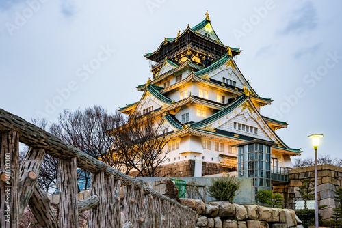 Himeji castle in the evening