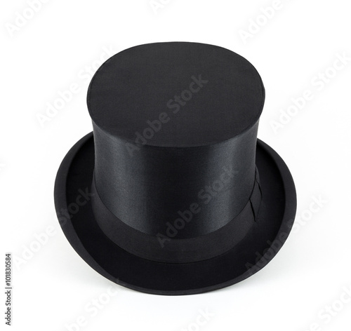 Black cylinder on white background