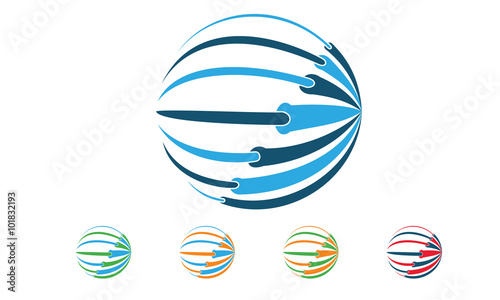 global network logo design