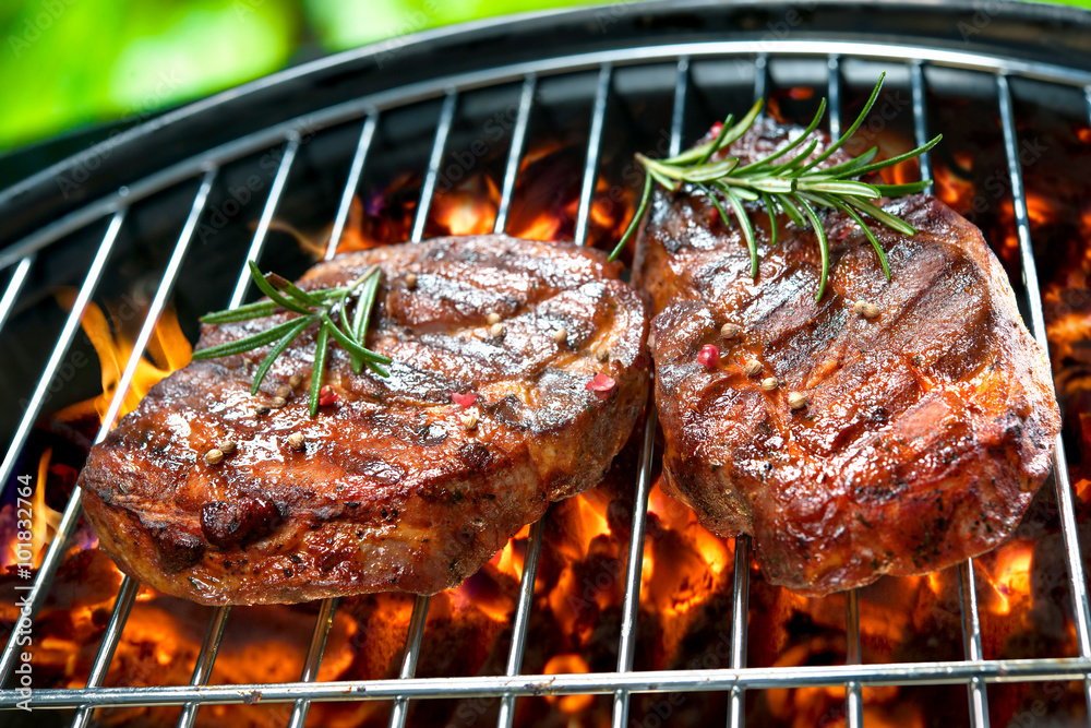 Grilled beef steaks Grilled beef steaks