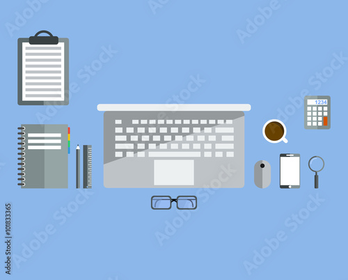programmer or coder workflow for website coding and html programming of web application. Flat design style