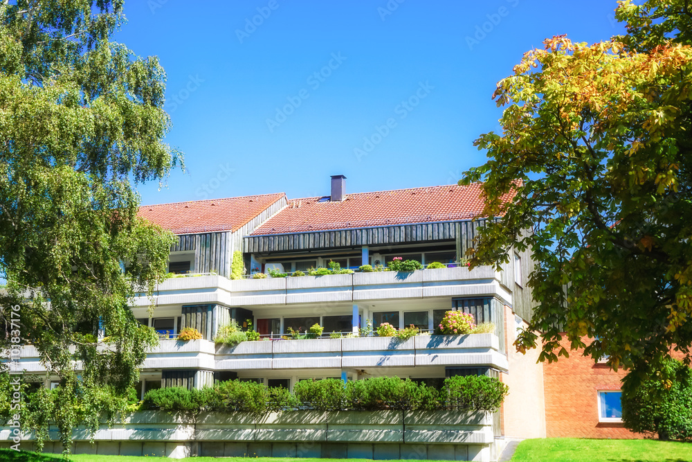 Obraz premium Modernes Wohnhaus