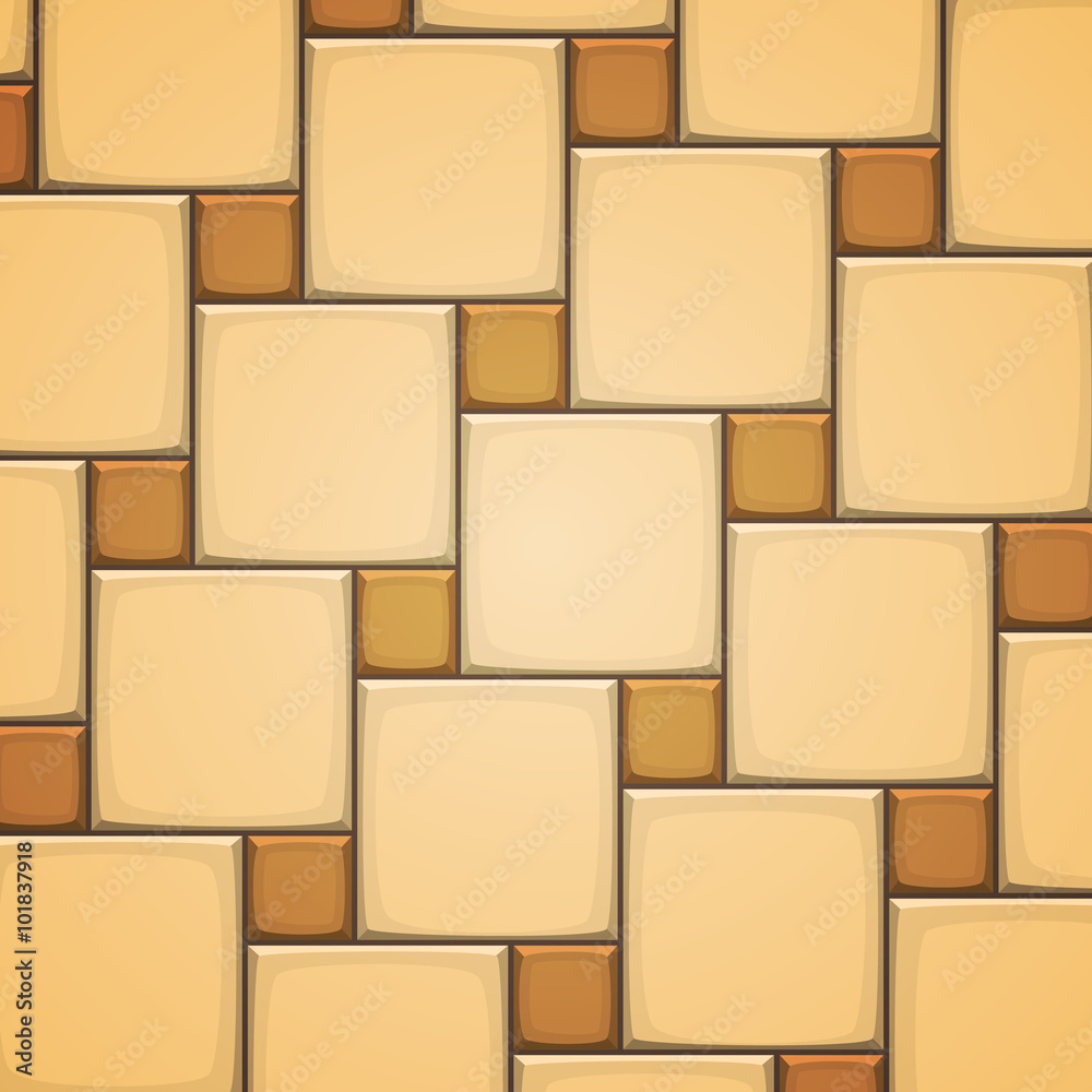 Vector illustration of horizontal square beige mosaic ceramic tiles. Vector illustration of horizontal square beige mosaic ceramic tiles.