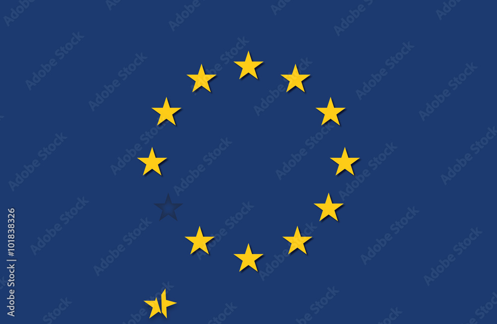 Europe - one star missing Europe - one star missing