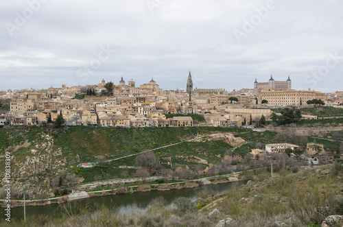 View of Toledo and Tagus river, Spain