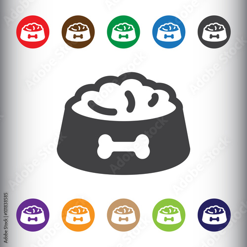 Pet dog feed icon