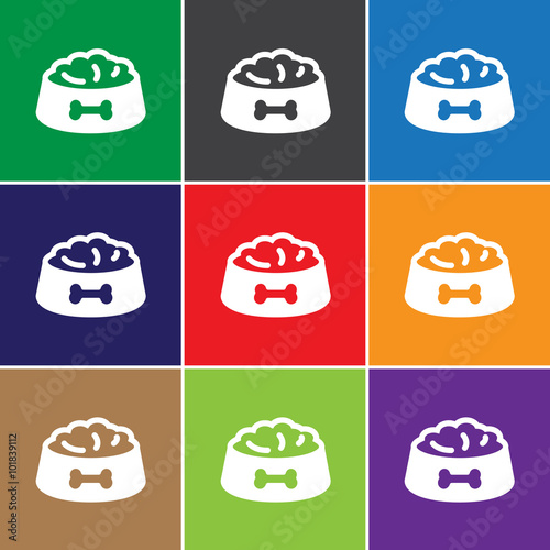 Pet dog feed icon