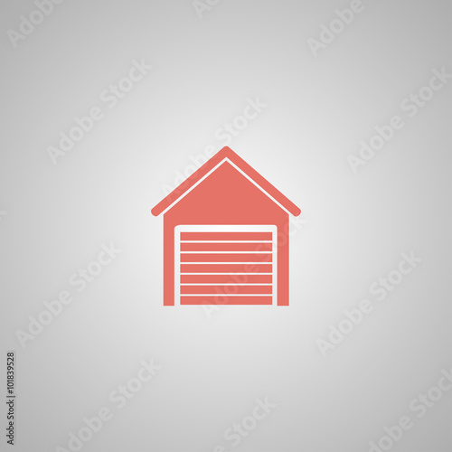 Garage icon. Modern design flat style icon