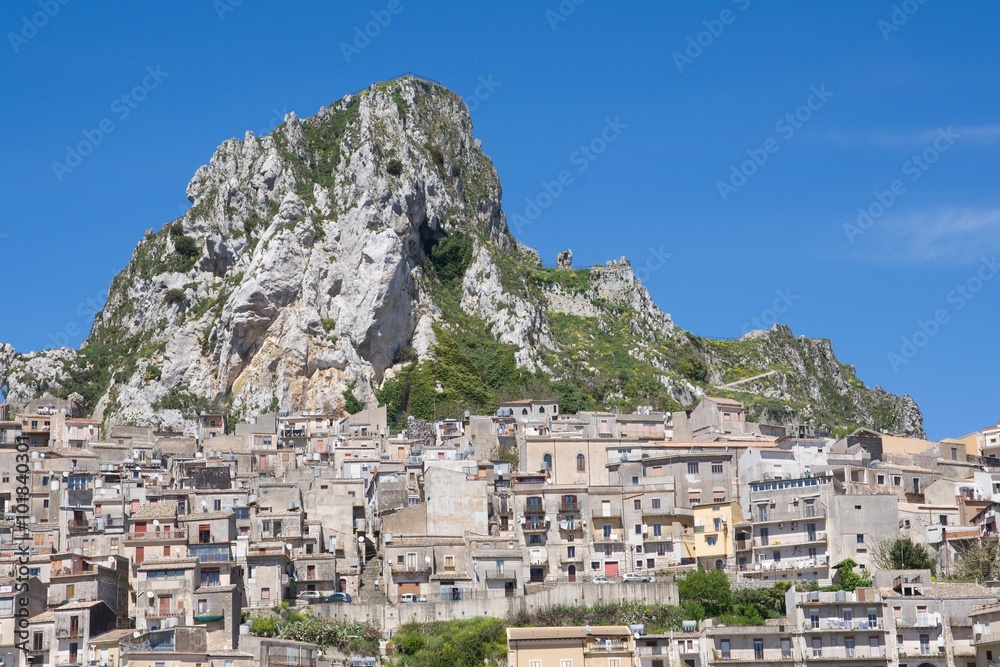City Caltabellotta in the mountains Sicily, Italy City Caltabellotta in the mountains Sicily, Italy