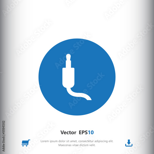 Jack audio cable icon