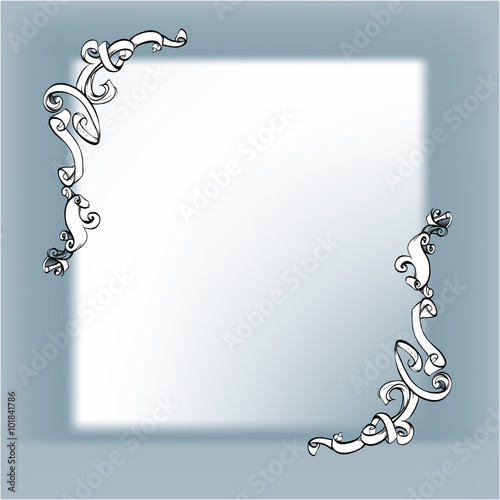 decorative elements in vintage style for decoration layout, fram