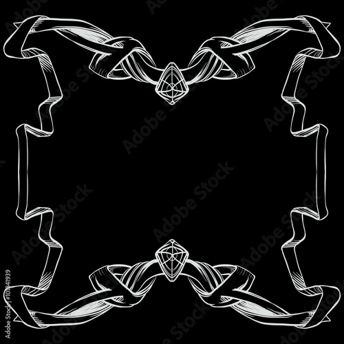 decorative elements in vintage style for decoration layout, fram