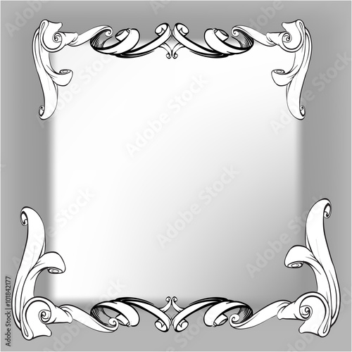 decorative elements in vintage style for decoration layout, fram