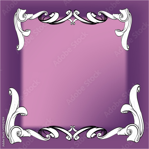 decorative elements in vintage style for decoration layout, fram